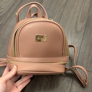 Zara Light Pink Mini Backpack